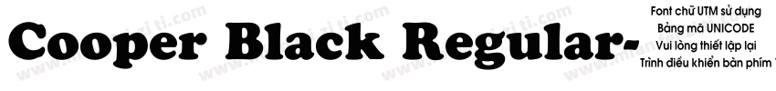 Cooper Black Regular字体转换